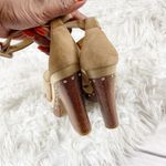 Alexandre Birman Platform Clog Sandals Peggy Brown Suede & Snakeskin Size 38 Photo 6