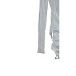 ZARA Women Top Semi Sheer Layered Boatneck Long Sleeve White Cotton Small NWT Photo 2