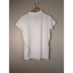 Lilly Pulitzer  Luxletic Frida White Ruffle Collar Short Sleeve UPF Polo Shirt L Photo 3