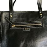 Frances Valentine Black Leather Tote Bag Photo 1