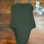 Good American  Utility Tank Bodysuit – Olive, Size 1
Adjustable Straps | Gold Photo 2
