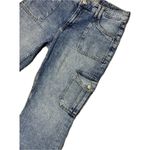 Aeropostale Women’s Mid Rise Flare Cargo Jeans Blue Denim Y2K Wide Leg Pants 14 Photo 4
