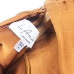 L'ACADEMIE Kemia Maxi Dress Small Brown Jersey Long Sleeve Wedding Revolve Chic Photo 4