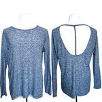 Beyond Yoga  Moonrise Spacedye T Back Long Sleeve Tee Shirt Pullover Blue Medium Photo 1