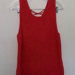 Gap  Red Knit Tank Top Women's Size Medium Tall Summer Boho Vacation Casual Relax Photo 0