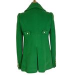 Juicy Couture Wool Textured Essex Double Breasted Pea Coat Kelly Green Size S Photo 4