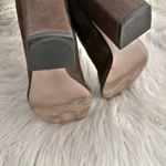 Schutz  | Women's Ankle Boots Chocolate Brown Suede Boots Zip Up | Size 9 Photo 4