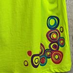 Coline Size 3XL Lime Green with Multicolored Designs Tank Top New With T… Photo 2