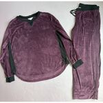 secret treasures  Women's Velour Pajama Set Purple‎ Size Medium Photo 0