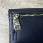 Steve Madden Wallet Black Soft Leather Gold Accents Card Holder Snap Closure Photo 9