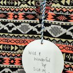 Hayden NWT size Medium wild & wonderful top white crochet blouse semi sheer Photo 4