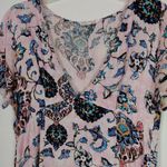 Urban Outfitters Somedays Lovin' Deep V Neck Pink Paisley Mini Dress Photo 6