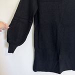 Halogen NWT Black Boatneck Puff Sleeve Sweater Dress - Size: Small Photo 4