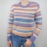 Vintage 70s Good’s Plenty Pastel Striped Sweater Photo 0