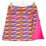Birdies and Bows Striped Golf Skirt Skort Pink Size Medium M EUC Photo 7