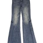 Nordstrom Blue Revival Isla Wide Leg Flared Mid Rise Denim Women’s Jeans 26 Blue Photo 3