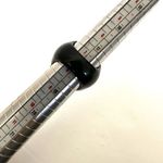 Black rhinestone flower cocktail ring Photo 6