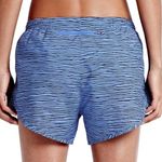 Nike Tempo Dri-Fit Women's Running Shorts Blue Stripe Lined Photo 4