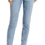 RE/DONE  Originals High-Rise Ankle Crop Stretch Mid-90’s Wash Blue Jeans Size 26‎ Photo 0