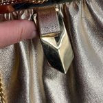 Faux leather vintage glam gold art deco shoulder bag Photo 5