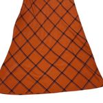Modcloth Orange Plaid Flutter Sleeve V Neck Midi Dress Womens M Photo 15