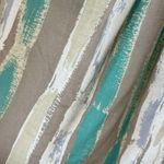 Anthropologie Porridge Elva Watercolor Aqua Grey Mixed Media Blouse Size Small Photo 5