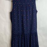 Gap  Blue Diamond Print Sleeveless Shirt Dress Sz Small Photo 5