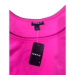 Torrid  Hot Pink Scoop Neck Cropped Tank Top Size 2 Nwt Bold Y2k Aesthetic Photo 2