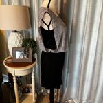 Speechless  Dress upper animal print lower lace overlay black‎ & white small S Photo 2