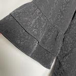 Lilly Pulitzer Christie Top Small Onyx Black Leopard Jacquard Ruffle Blouse Photo 4