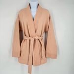 Faherty NWT Hidden Hills Organic Cotton Tie Front Jacket in Natural XS Utility Photo 2