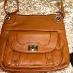 Roma  Leathers R or L Lock, 4 Keys Concealed Carry Crossbody - Tan Photo 1