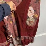 Free People  Flower Patch Boho Thermal Top Oversize Blouse Size XS Photo 8