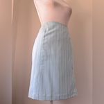 Vintage ‘90s J.G. Hook Light Blue Pinstripe Pencil Mini Skirt Size 6 Photo 3