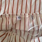 Princess Polly  Radiant Beam dark orange stripe halter top Photo 3