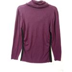 Maurice's  Women Large Purple And Black Pullover‎ Cowl Stretch Photo 9