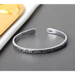 Boutique NEW Engraved 925 Sterling Silver Adjustable Cuff‎ Bracelet Photo 15