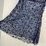 Victoria's Secret Vtg Victoria’s Secret Sheer Velvet Babydoll Slip Dress Sz Medium Navy Blue Black Photo 8