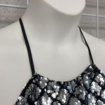 Solemio NWT Love Culture  Size Large Silver Sequin Bodycon Minidress Photo 6