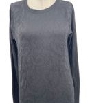 Lululemon Rest Less Pullover Long Sleeve Textured Black Size 10 Photo 2