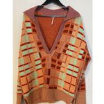 Free People Ruben Sweater in Autumn Sunset Combo Size X-Small Photo 3