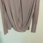 Lululemon Bring it Backbend Light Pink Open Back Sweater Photo 9