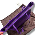 Coach City Zip Tote in Crossgrain Leather F37785 Purple Handbag Purse Dust Bag Photo 5