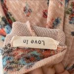 Love In Floral ruffle sleeve tunic blouse Size Medium Photo 5