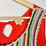 Ella Moss Orange Embroidered Scoop Neck Y2K Tank Top L Photo 30