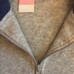 Zoe & Liv  Malibu Tennis Club Pull Over Heather Gray Women Size Medium Flawed Photo 4