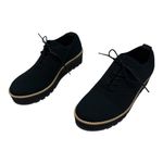 Eileen Fisher Black Knit Platform Sneakers Size 8.5 Photo 5