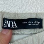 ZARA Women’s Elastic Waistband Beige Joggers Pants Size M Photo 8