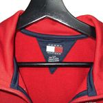 Tommy Hilfiger Vintage Y2K Womens Track Jacket Size S Red Zip Up Spell Out Flag Photo 2