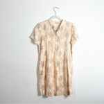 Faherty  Gemina Linen Orange Palm Print Mini Dress XS Photo 6
